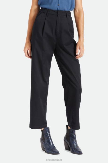 Women Brixton Jet Black Victory Trouser Pant Apparel