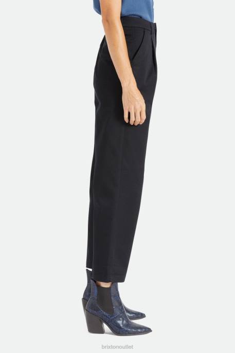 Women Brixton Jet Black Victory Trouser Pant Apparel
