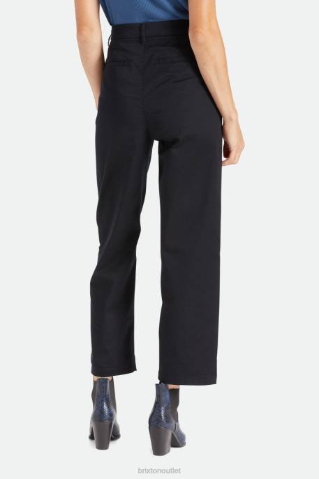Women Brixton Jet Black Victory Trouser Pant Apparel