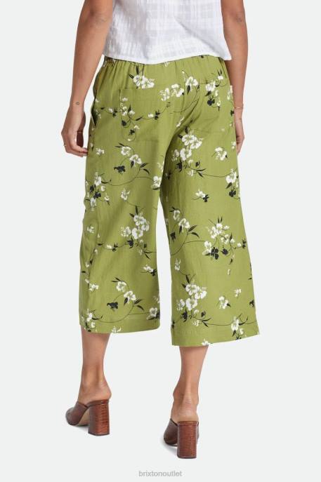 Women Brixton Moss Lanai Linen Wide Leg Pant Apparel