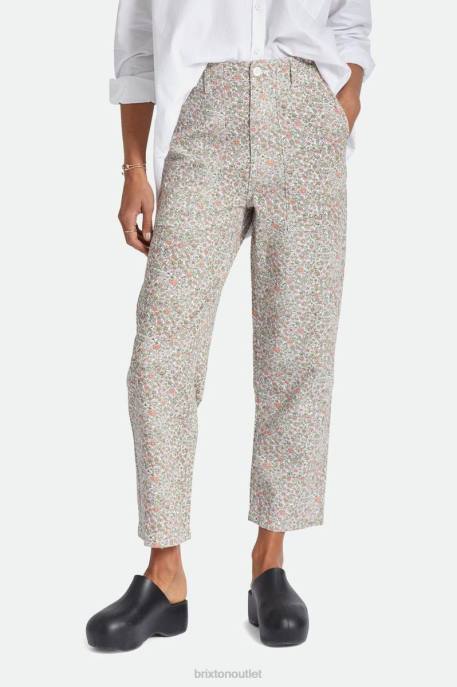 Women Brixton White Floral Vancouver Pant Apparel
