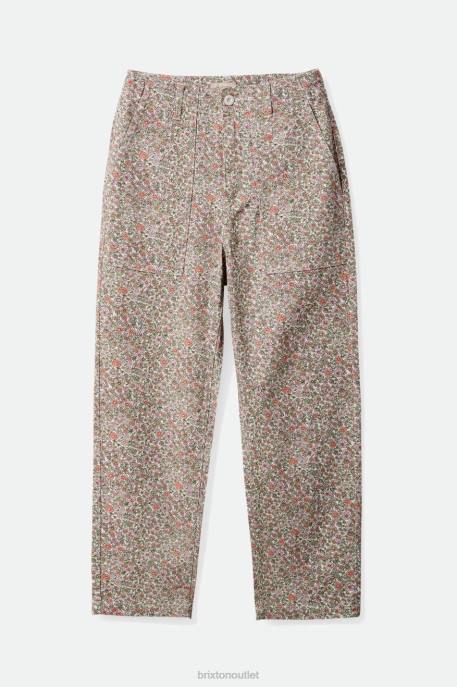 Women Brixton White Floral Vancouver Pant Apparel