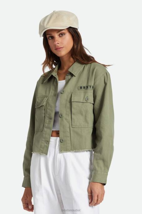 Women Brixton Olive Surplus Private Overshirt Apparel