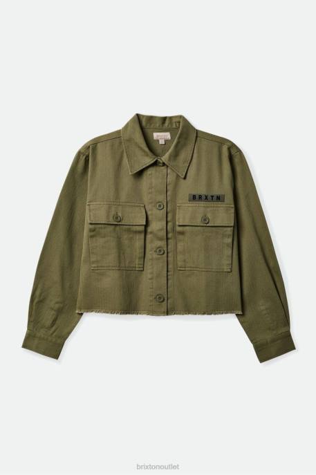 Women Brixton Olive Surplus Private Overshirt Apparel