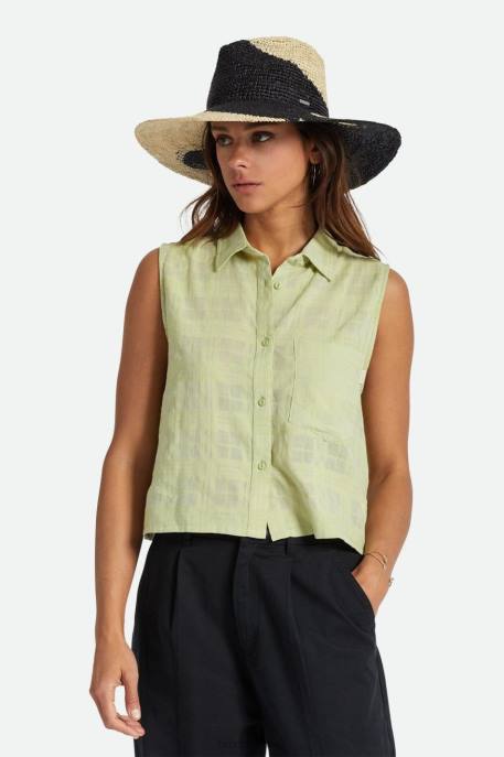 Women Brixton Pear Leon Boxy Sleeveless Shirt Apparel
