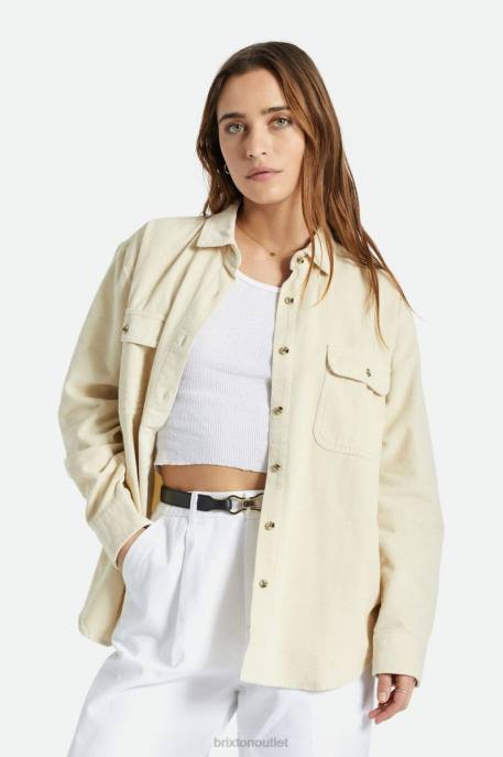 Women Brixton Whitecap Bowery Boyfriend Corduroy Overshirt Apparel