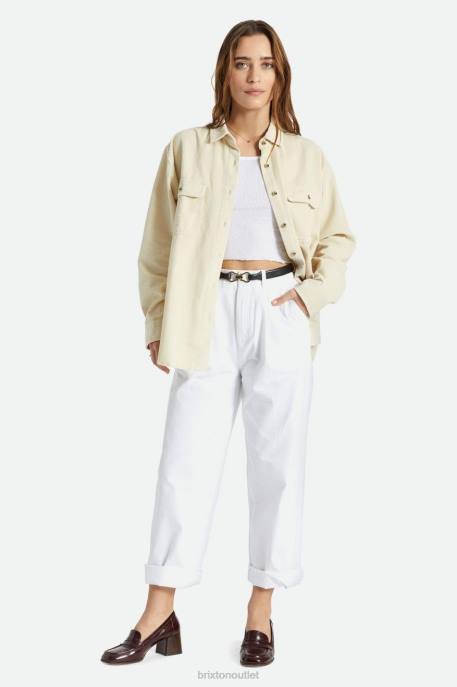 Women Brixton Whitecap Bowery Boyfriend Corduroy Overshirt Apparel