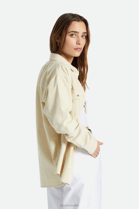 Women Brixton Whitecap Bowery Boyfriend Corduroy Overshirt Apparel