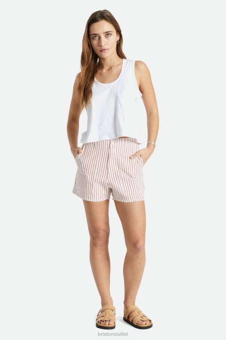 Women Brixton Aloha Red Vancouver Short Apparel