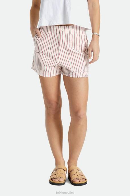 Women Brixton Aloha Red Vancouver Short Apparel