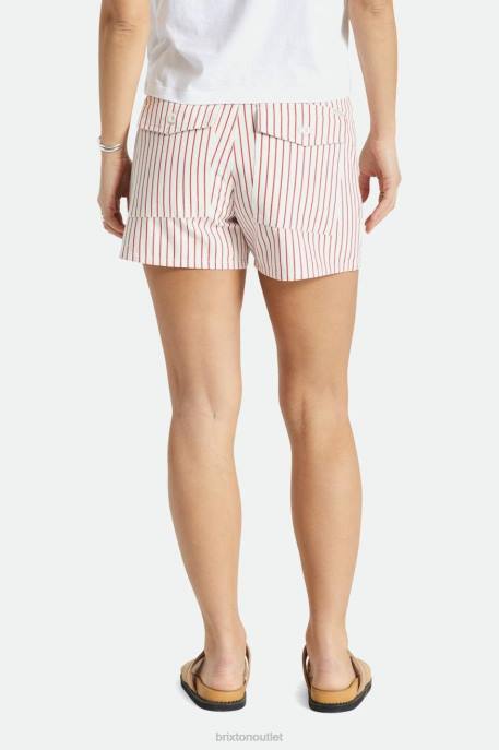 Women Brixton Aloha Red Vancouver Short Apparel