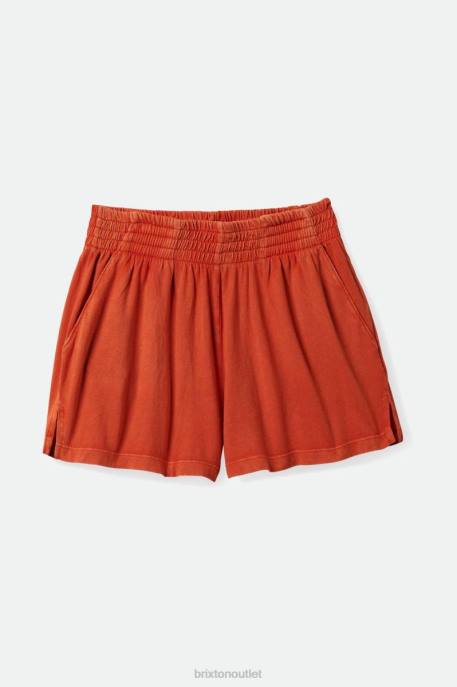 Women Brixton Burnt Red Carefree Short Apparel