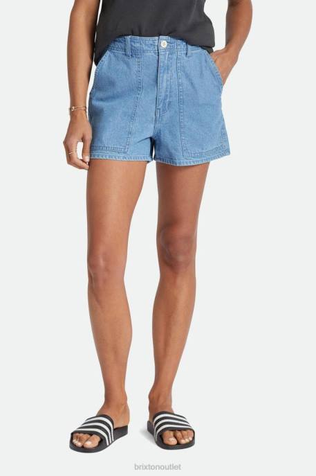 Women Brixton Faded Indigo Vancouver Short Apparel