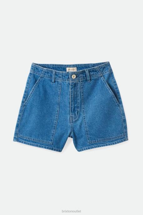 Women Brixton Faded Indigo Vancouver Short Apparel