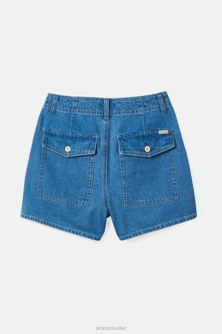 Women Brixton Faded Indigo Vancouver Short Apparel