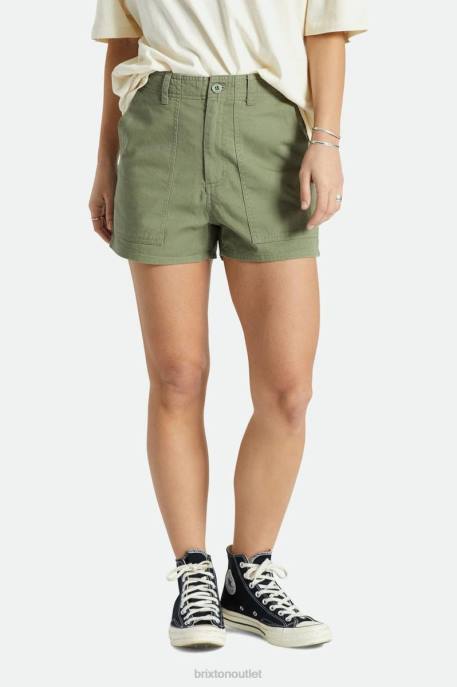 Women Brixton Olive Surplus Vancouver Short Apparel