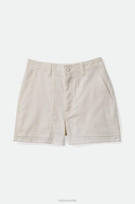 Women Brixton White Cord Vancouver Short Apparel