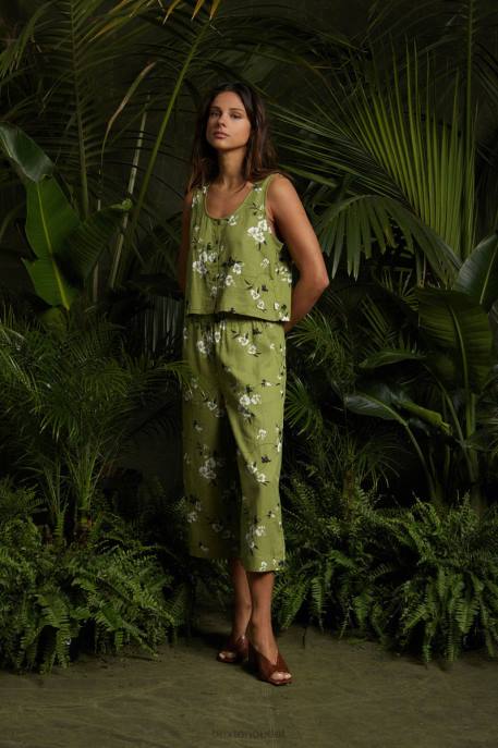 Women Brixton Moss Lanai Linen Tank Apparel