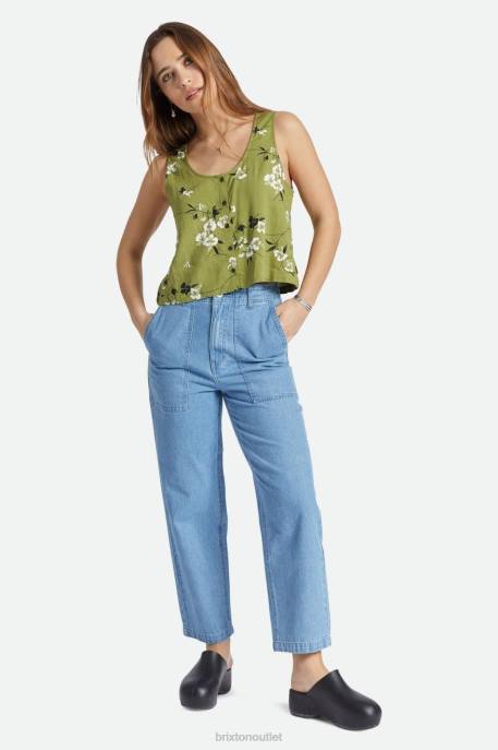 Women Brixton Moss Lanai Linen Tank Apparel