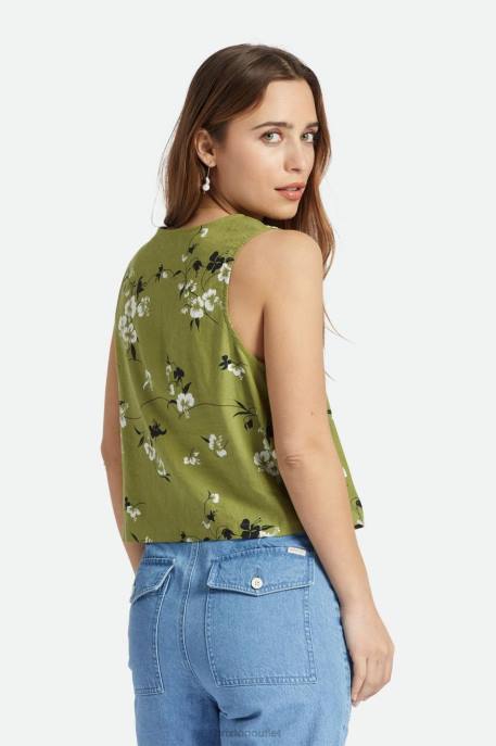Women Brixton Moss Lanai Linen Tank Apparel