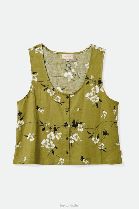 Women Brixton Moss Lanai Linen Tank Apparel