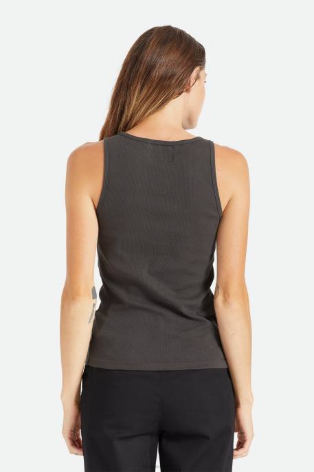 Women Brixton Washed Black Willie Nelson Shotgun Tank Top Apparel