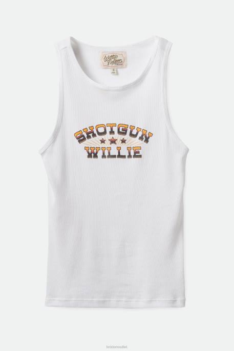 Women Brixton White Willie Nelson Shotgun Tank Top Apparel