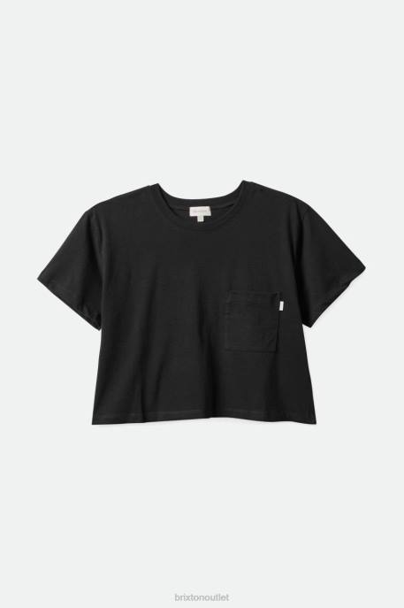 Women Brixton Black Carefree Pocket Tee Apparel