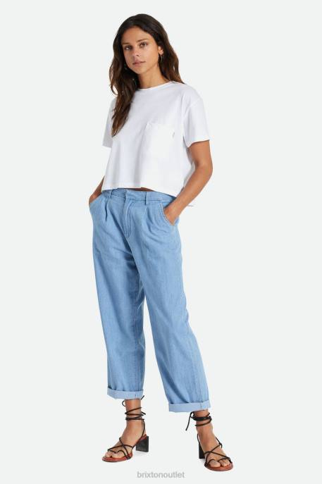 Women Brixton White Carefree Pocket Tee Apparel