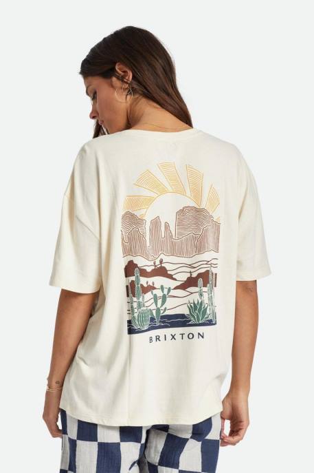 Women Brixton Whitecap Cultivate Oversized Boyfriend Tee Apparel