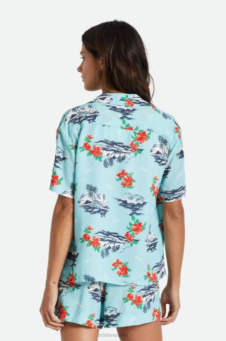 Women Brixton Canal Blue Bunker Paradise S/S Woven Apparel