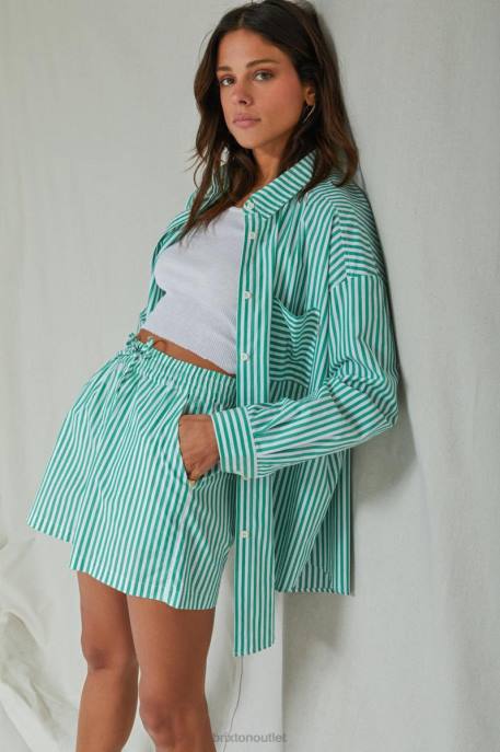 Women Brixton Leprechaun Sidney Oversized L/S Woven Apparel