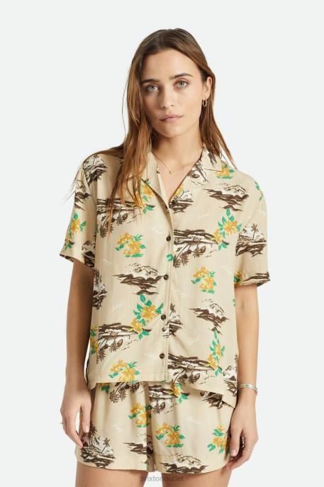 Women Brixton Safari Bunker Paradise S/S Woven Apparel