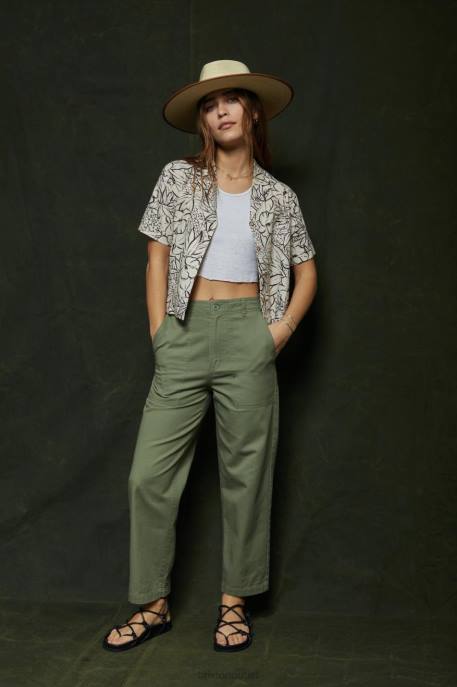 Women Brixton Whitecap Indo Linen S/S Woven Apparel