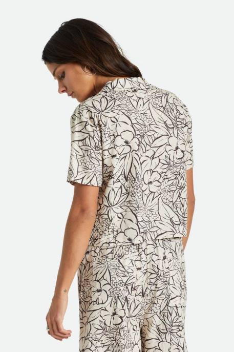 Women Brixton Whitecap Indo Linen S/S Woven Apparel